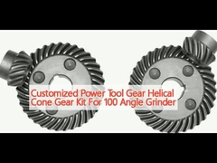 เครื่องมือพลังงานที่กําหนดเอง Gear Helical Cone Gear Kit สําหรับเครื่องบดมุม 100