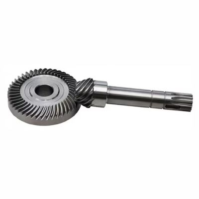 สายด่วน Hypoid Gear Helical Bevel Pinion Gear Shaft ความคัดค้านมุมขวา 90 องศา