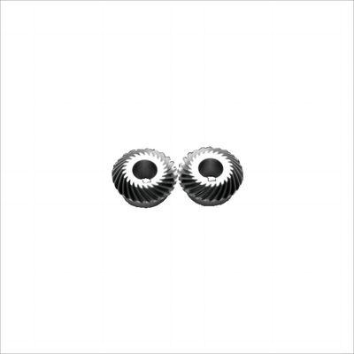 45 องศาเหล็กไร้สแตนเลสโลหะขนาดเล็ก Miter เกียร์สกรู Pinion สายกลม Bevel Gear สําหรับการลดดาว