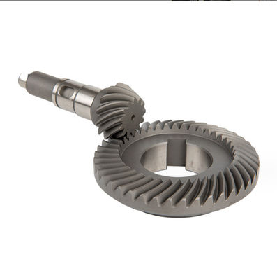Arc Bevel Gear Spiral Reduction Gear การตัด การหมุน กระบวนการบด