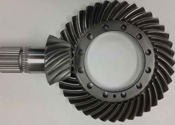 เครื่องกลอง Hypoid Gear Alloy Steel Pinion Helical Tooth เครื่องกลองกลองขนาดเล็ก