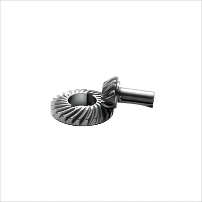 45 องศาเหล็กไร้สแตนเลสโลหะขนาดเล็ก Miter เกียร์สกรู Pinion สายกลม Bevel Gear สําหรับการลดดาว