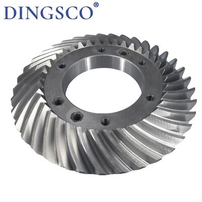 ภาระหนัก Spiral Bevel ราชวงศ์ล้อ Flange ประเภทความแตกต่าง Gear สําหรับเครื่องจักรอุตสาหกรรม